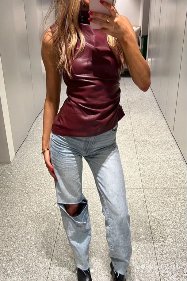 Ayla | Burgundy Top